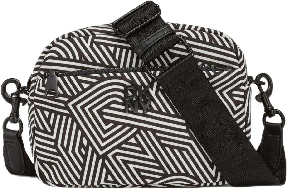 DKNY Women's Handbags Camera Bag, Black/Silver, One Size