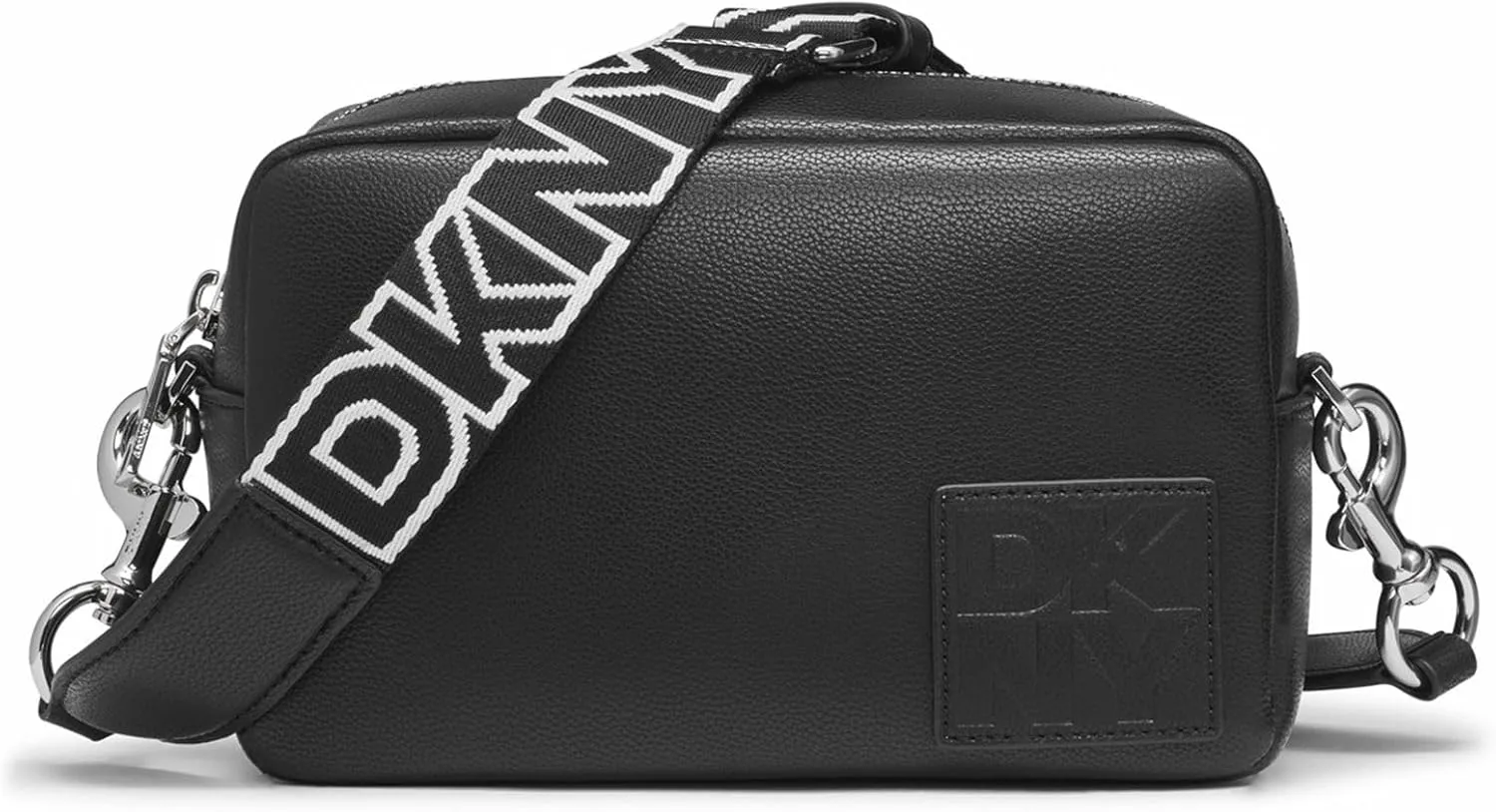 DKNY Women's Handbags Camera Bag, Black/Silver, One Size