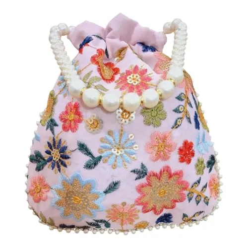 DMS RETAIL Potli Bags For Wedding Return Gifts For Women In Bulk, Ladies Return Gifts For Pooja Birthday Kitty Party Shagun Mehndi Sangeet Pack of (Pack of 7)