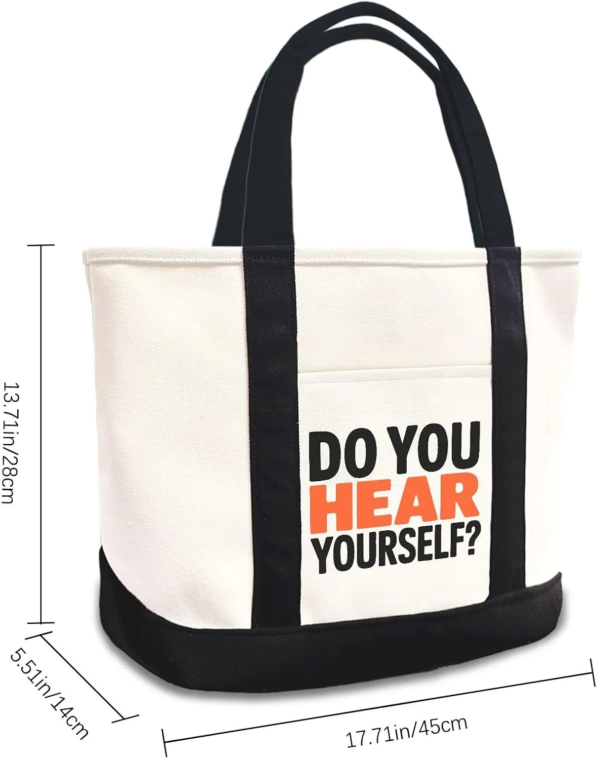 Do You Hear Yourself Canvas Tote Bag Large Canvas Bag Use For Grocery Bags,Shopping Bags