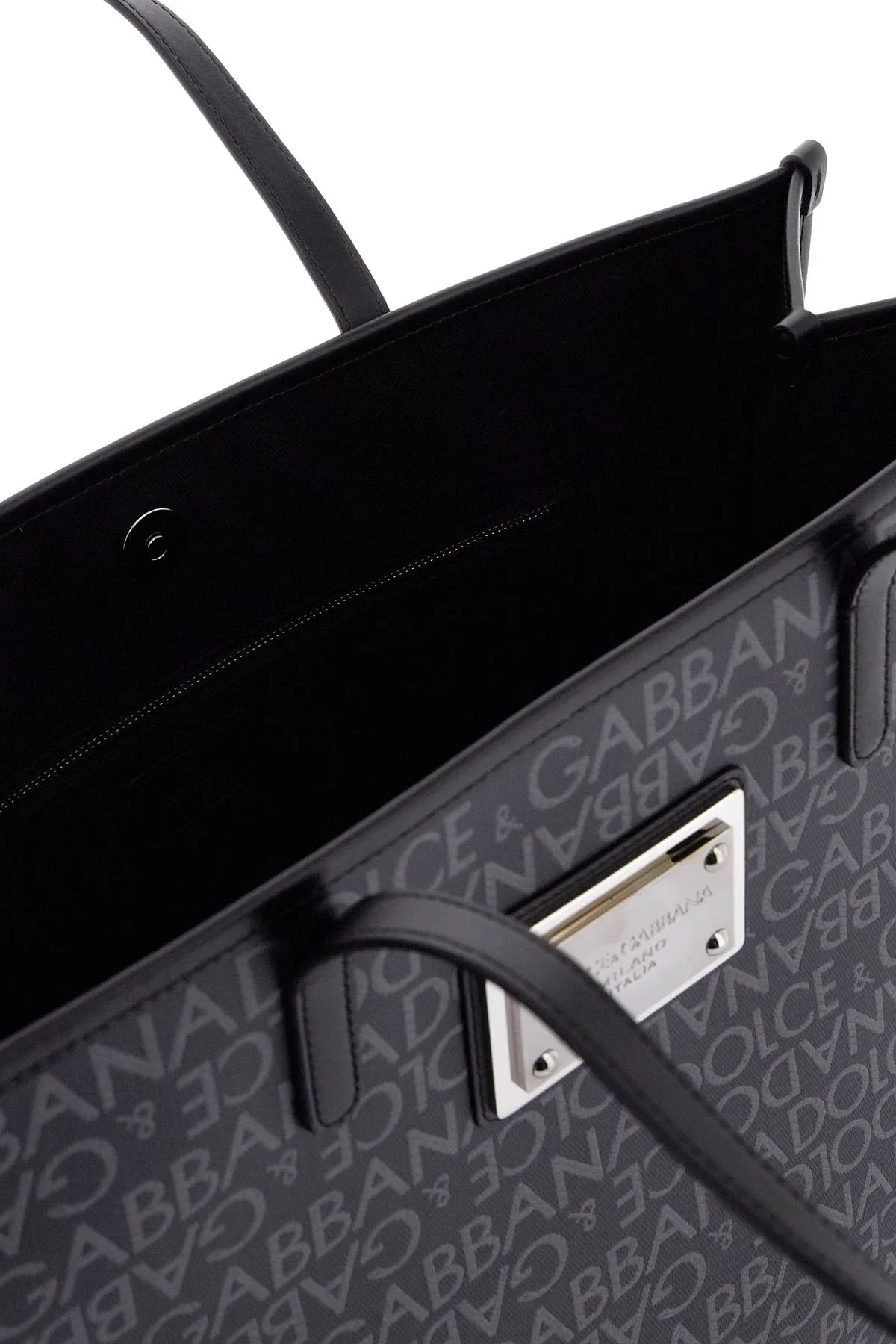 Dolce & Gabbana Large Jacquard Coated Tote Bag