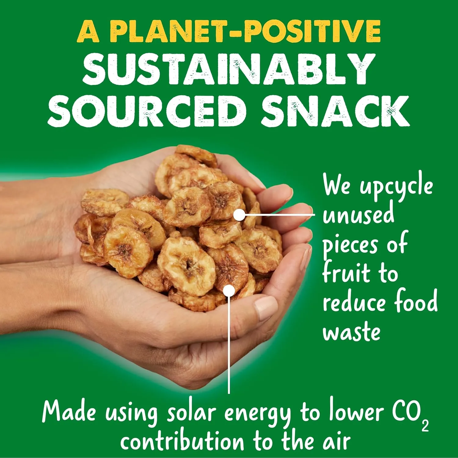 Dole Good Crunch Banana Dried Fruit Bites, Gluten Free & Vegan Snack, 2.5oz Bags (Pack of 6)