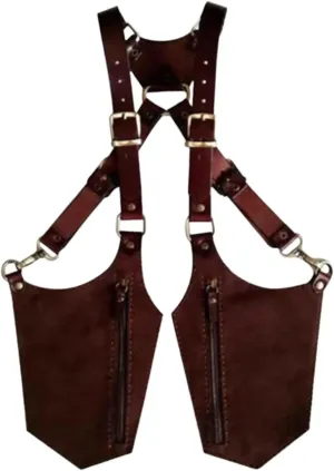 Double Shoulder Armpit Bag Underarm Shoulder Bag for Men and Women Concealed Pack for Costume Parties Outdoor Sports