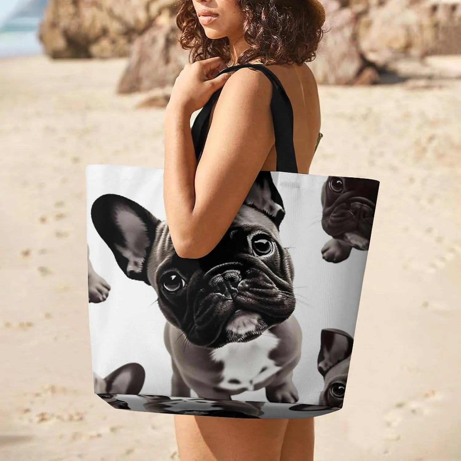 Egyptian Pyramid in Desert Tote Bag for Women Reusable Grocery Shoulder Bags Shopping Bag for Travel, Groceries