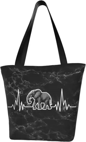 Elephant Heartbeat Fashion Shoulder Bag Large Capacity For Man Or Woman