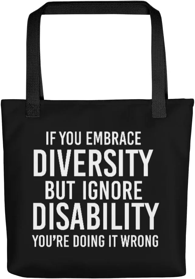 Embrace Diversity Tote | Disability Inclusion | Durable DEI Shopping Bag