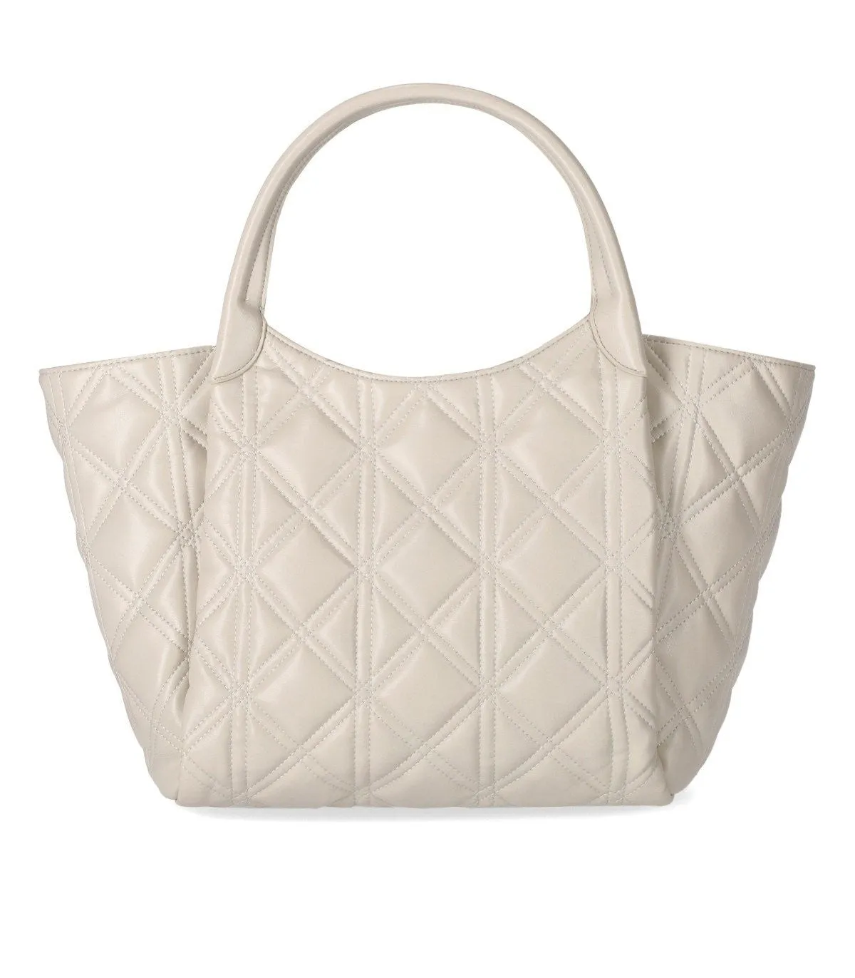 Emporio Armani Ivory Quilted Shopping Bag