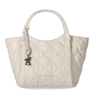 Emporio Armani Ivory Quilted Shopping Bag
