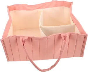 ERINGOGO Large Capacity Diaper Caddy Portable Nursery Storage Basket for Essentials Stylish Design with Dividers Convenient Handle for for Newborns