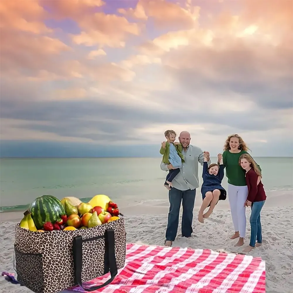 Extra Large Utility Tote - Reusable Shopping Bags, Waterproof Beach Bag, Foldable Storage