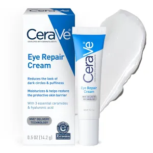 Eye Repair Cream, under Eye Cream for Puffiness and Bags under Eyes, Hyaluronic Acid   Niacinamide   Marine Botanical Complex, Oil Free & Opthalmologist Tested