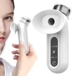 Eye Steamer for Dry Eye, 2025 Upgraded Eye Relief Steam Therapy, Nano Eye Mist Steam Sprayer, Portable Eye Steamer Moisturizer Soother, Mini Rechargeable Eye Mist Sprayer (White)
