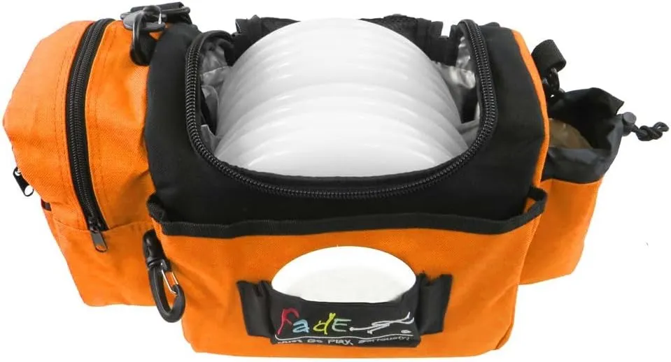 Fade Gear Crunch Box Disc Golf Bag | Starter Bag with 12  Disc Capacity | Premium Lightweight Disc Golf Shoulder Strap