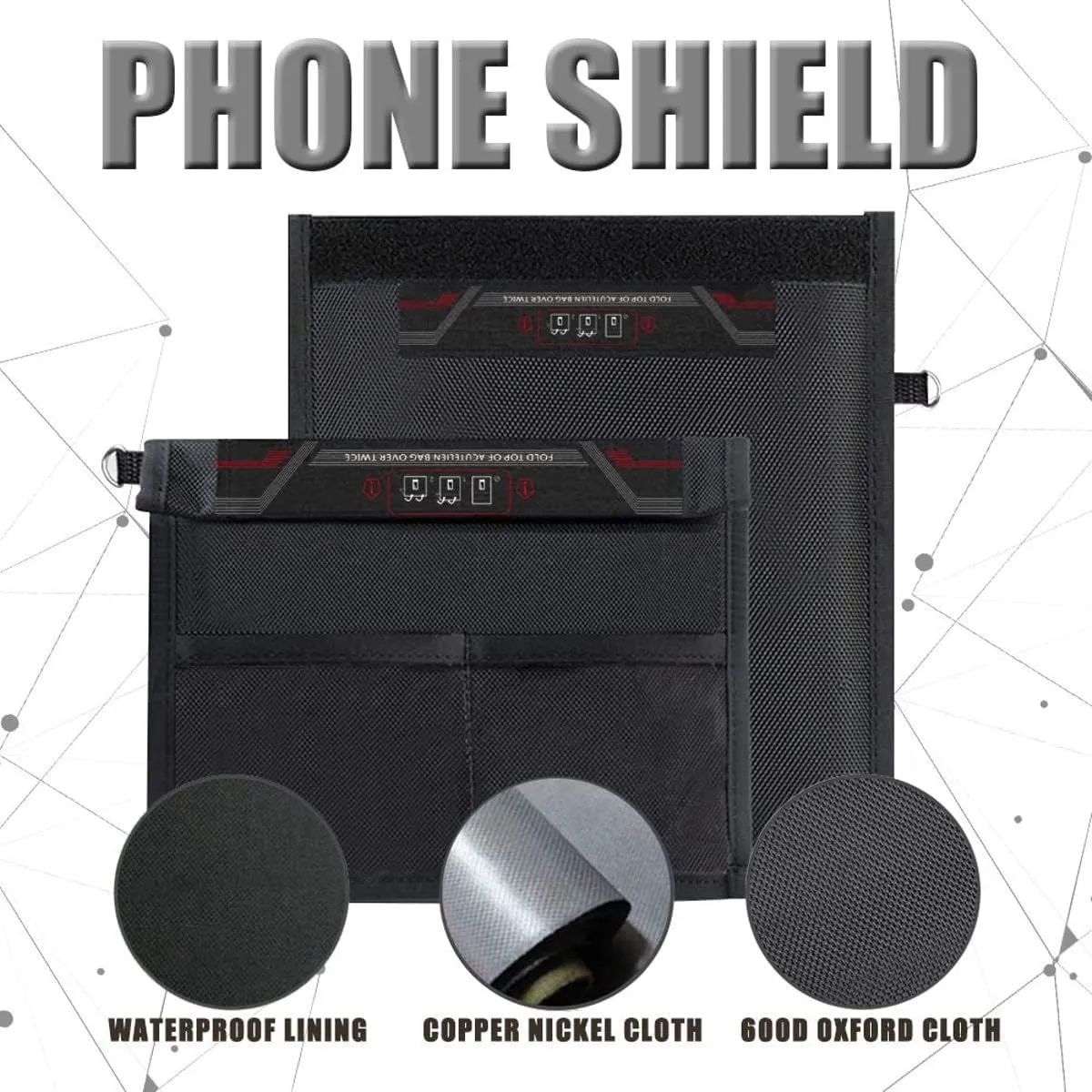 Faraday Bags Large Non-Window Faraday Phone Bag - Signal Blocking Car Key Signal Blocker