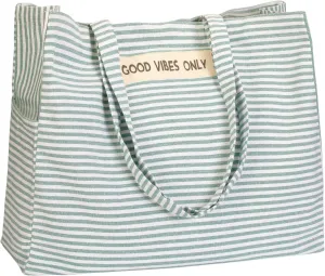 Folkulture Beach Bag for Women | 17 x 14 Inch - 100% Cotton Beach Tote Bag with Zipper Pocket Inside, Large Woven Pool Bag
