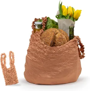 Food Huggers Reusable Grocery Bags Tote Bag | Tiny Pocket-Friendly Mini Tote Bag | Expands for Huge Capacity