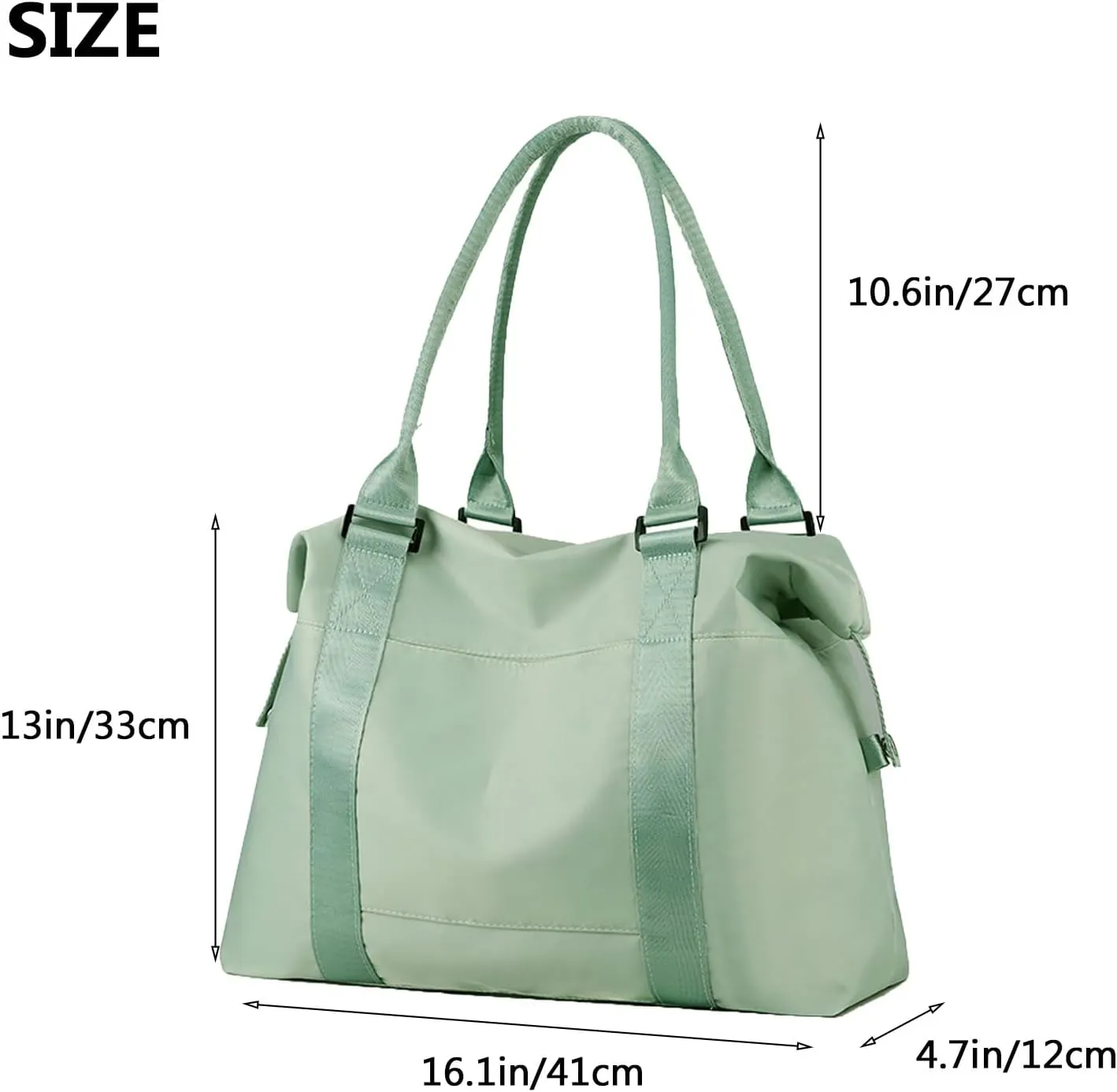 forestfish Duffle Tote Bag Weekender Bags for Women Travel with Trolley Sleeve