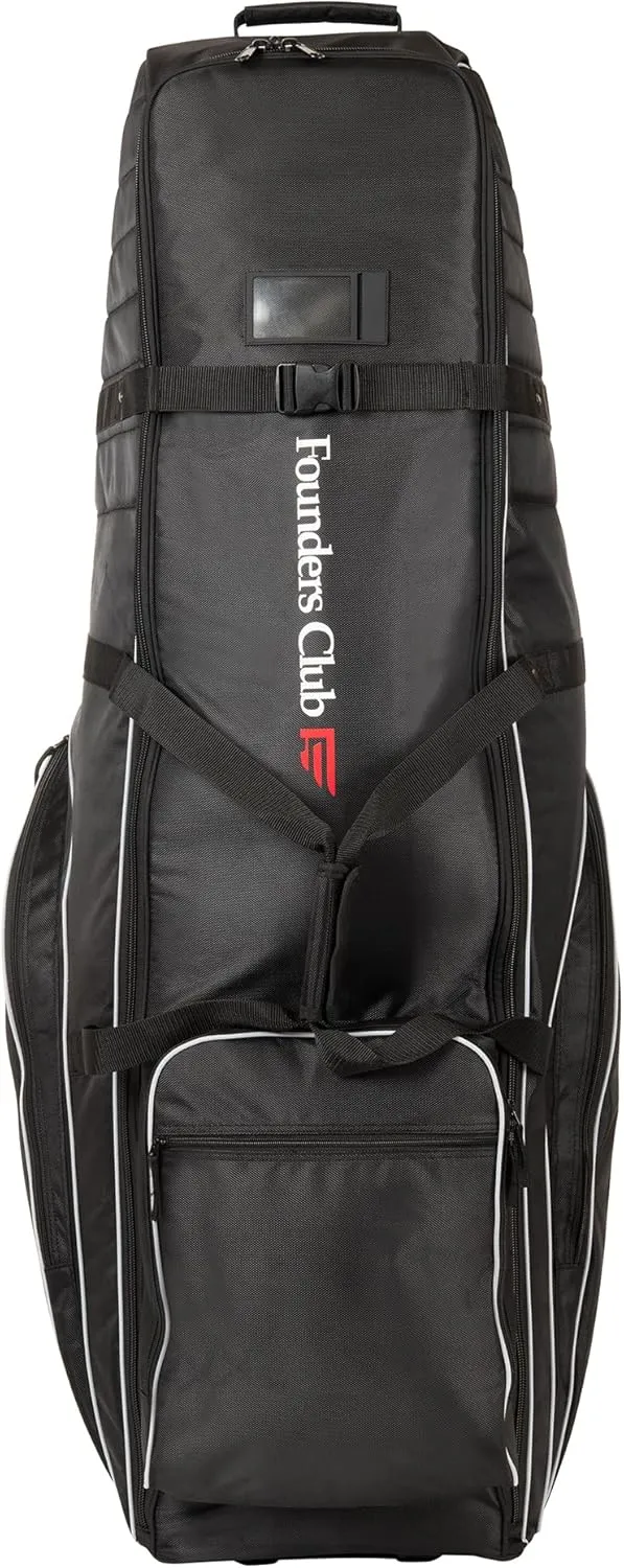 Founders Club Getaway Padded Golf Club Travel Bag Cover with Wheels for Airlines