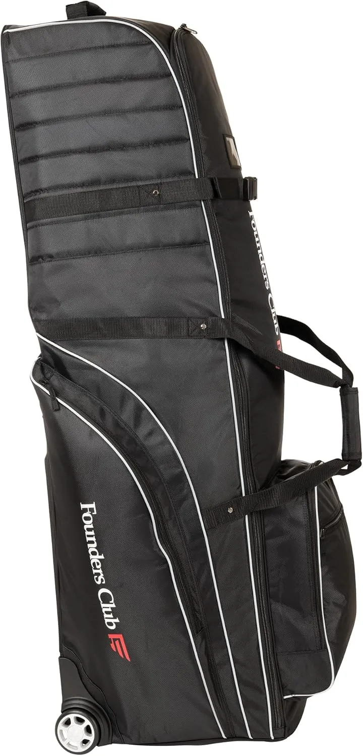 Founders Club Getaway Padded Golf Club Travel Bag Cover with Wheels for Airlines