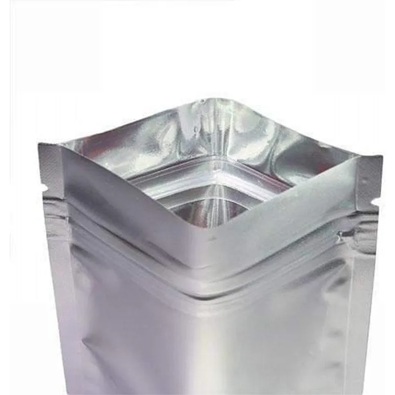 Fresherpack Silver Mylar Foil Zip Lock Bags - 7.5cm x 10cm - 3 inch x 4 inch