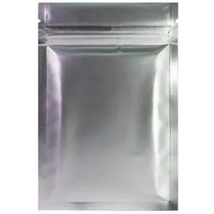 Fresherpack Silver Mylar Foil Zip Lock Bags - 7.5cm x 10cm - 3 inch x 4 inch