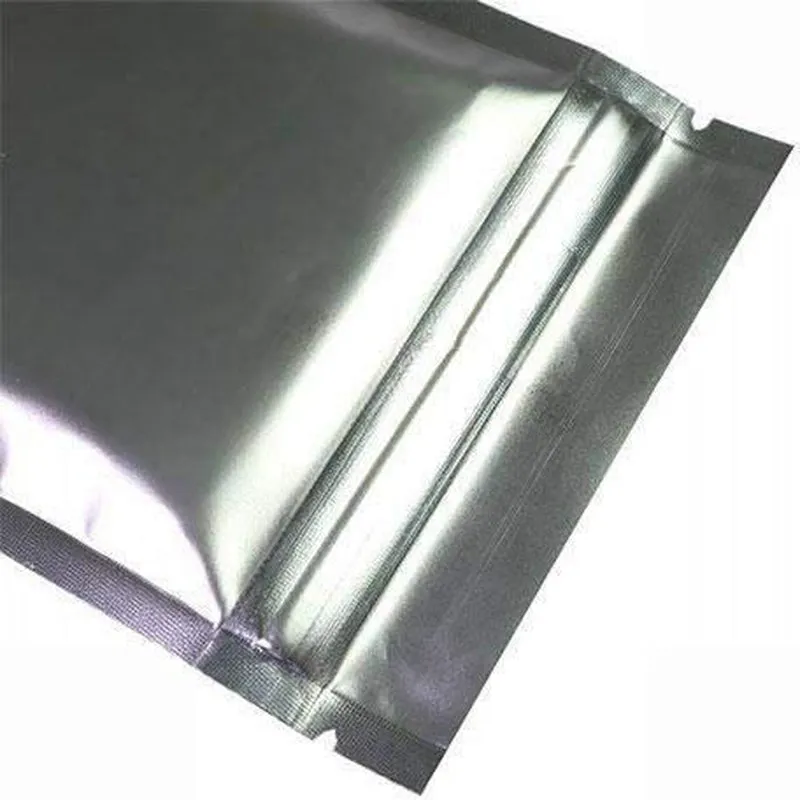 Fresherpack Silver Mylar Foil Zip Lock Bags - 7.5cm x 10cm - 3 inch x 4 inch