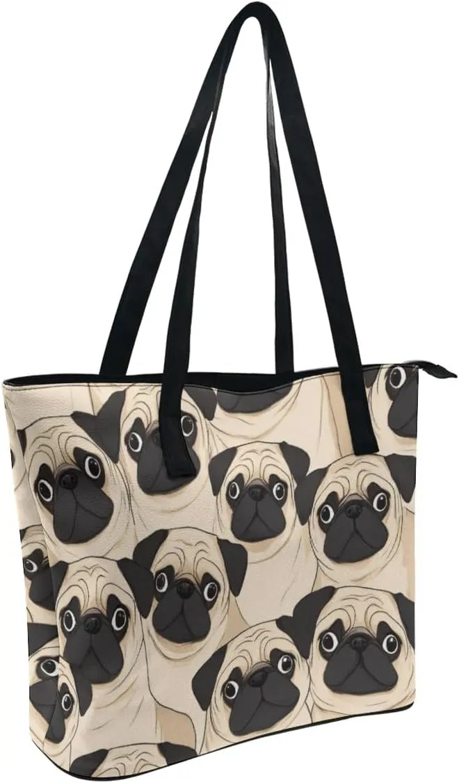 Funny Lightweight Tote Bag, Women's Large Capacity Handbag with Long Handle for Travel, Work, Shopping