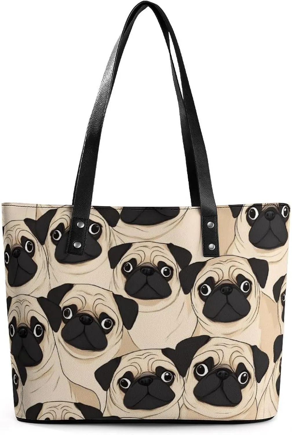 Funny Lightweight Tote Bag, Women's Large Capacity Handbag with Long Handle for Travel, Work, Shopping
