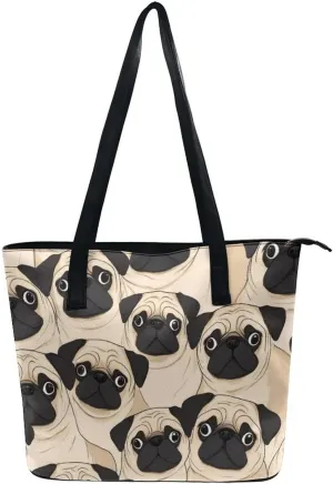 Funny Lightweight Tote Bag, Women's Large Capacity Handbag with Long Handle for Travel, Work, Shopping