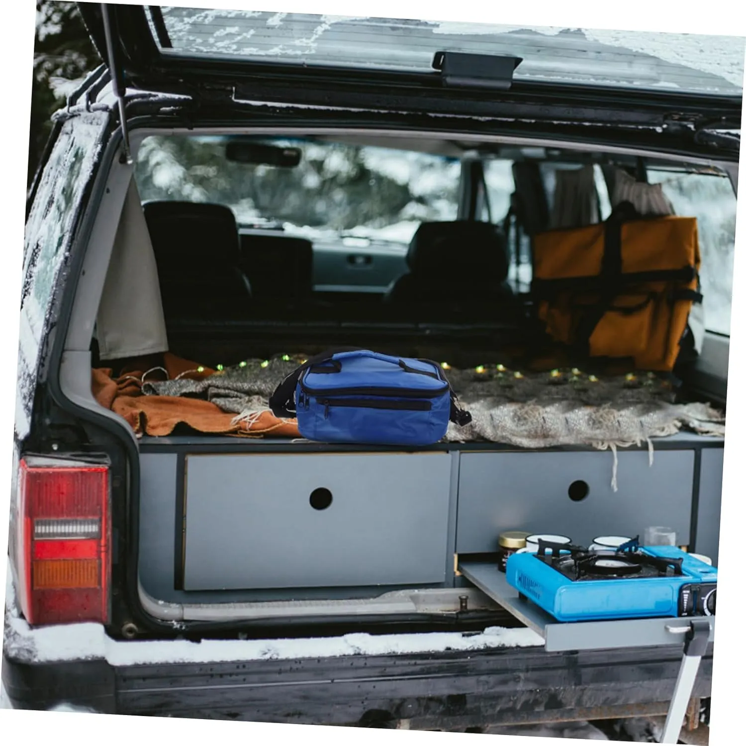 Garneck Insulation Lunch Bag Heated Lunch Box Package for Car Insulated Food Bag Heating for Travel Office Camping