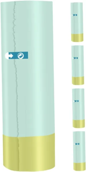 Gatuida 5Rolls Portable Disposable Toilet Bags for Travel Potty Bags for Camping Fits Various Toilet Capacity Easy to Use for Home and Outdoor Use