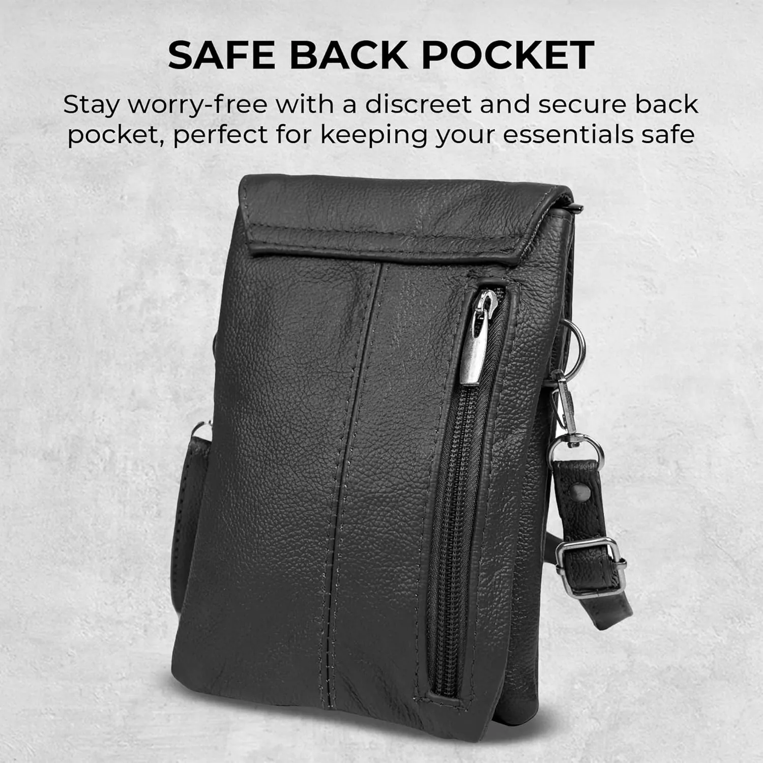 Genuine Leather Small Crossbody Phone Purse for women – Lightweight, Stylish,Durable and Spacious with Adjustable Strap