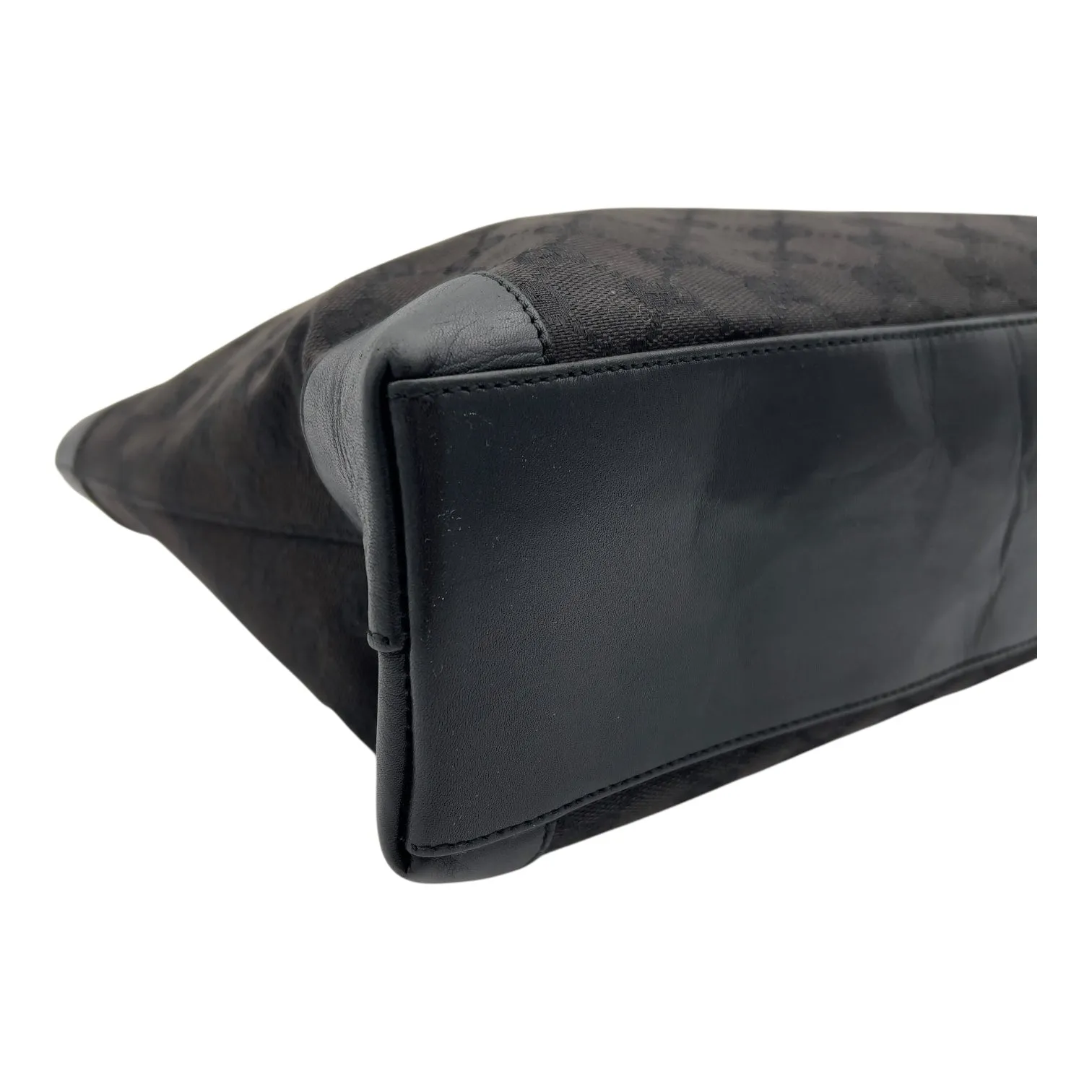 GG Black Tote Bag in Canvas, Mixed hardware