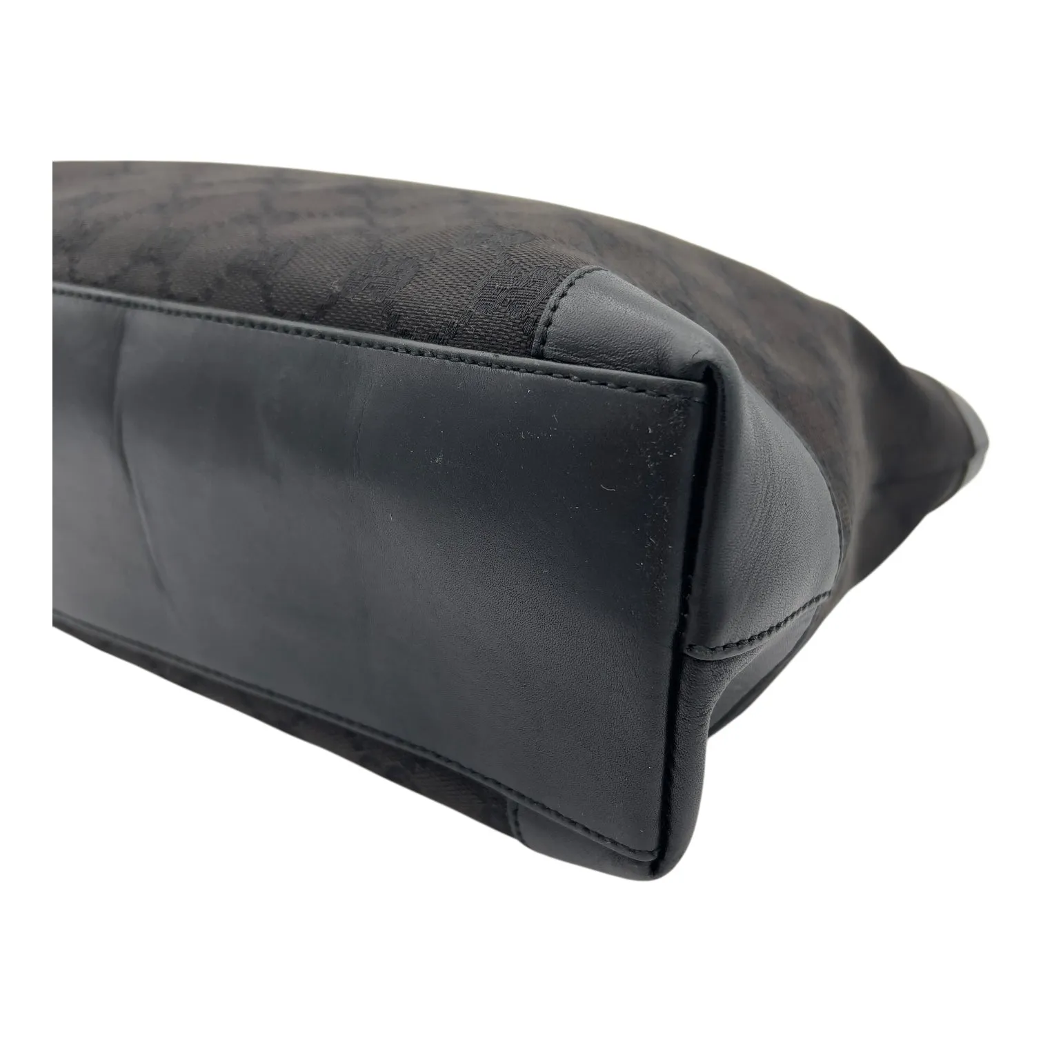 GG Black Tote Bag in Canvas, Mixed hardware