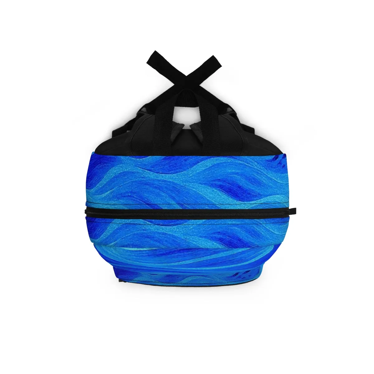 Gilded Amethyst – Abstract Wave Backpack in Vibrant Color Variants