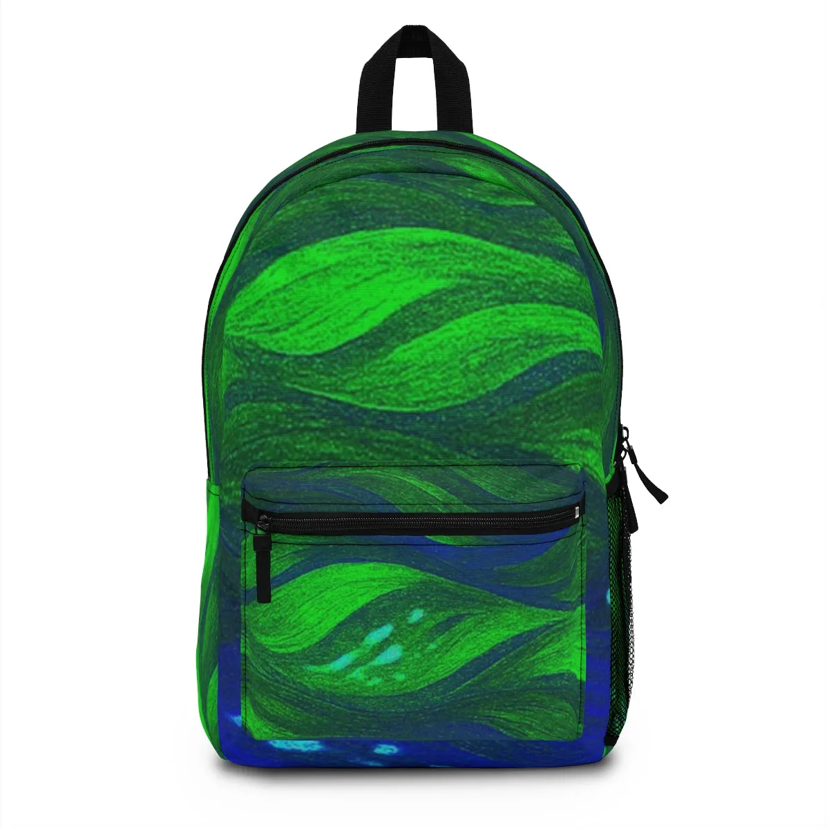 Gilded Amethyst – Abstract Wave Backpack in Vibrant Color Variants