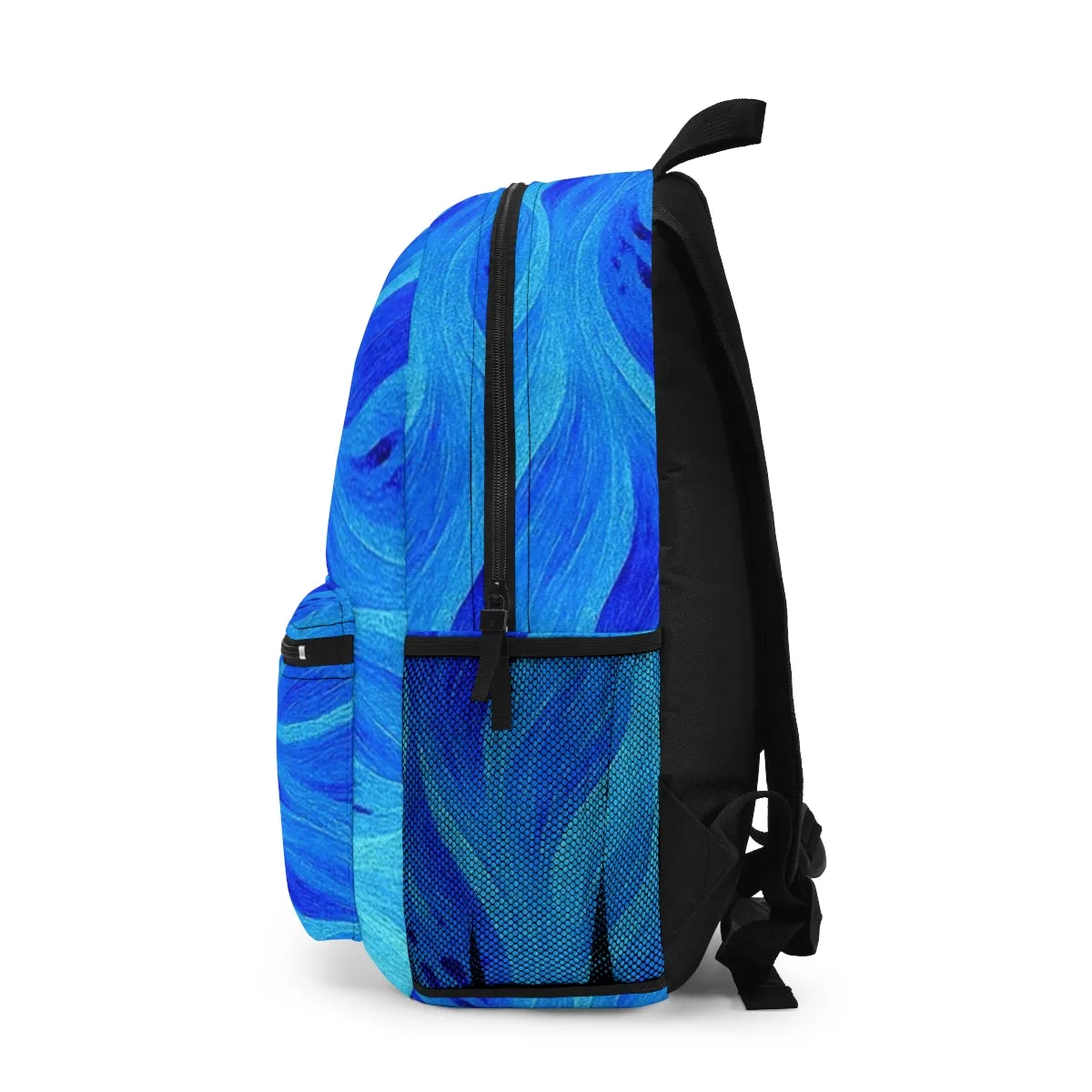 Gilded Amethyst – Abstract Wave Backpack in Vibrant Color Variants