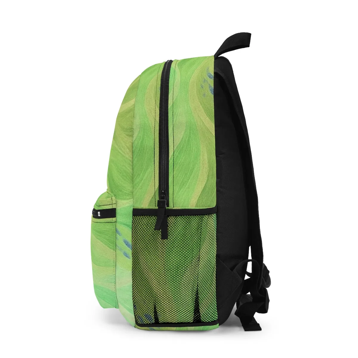Gilded Amethyst – Abstract Wave Backpack in Vibrant Color Variants