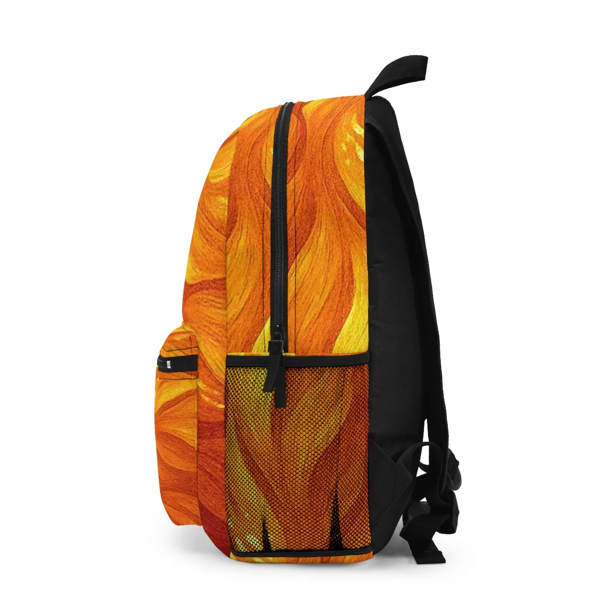 Gilded Amethyst – Abstract Wave Backpack in Vibrant Color Variants