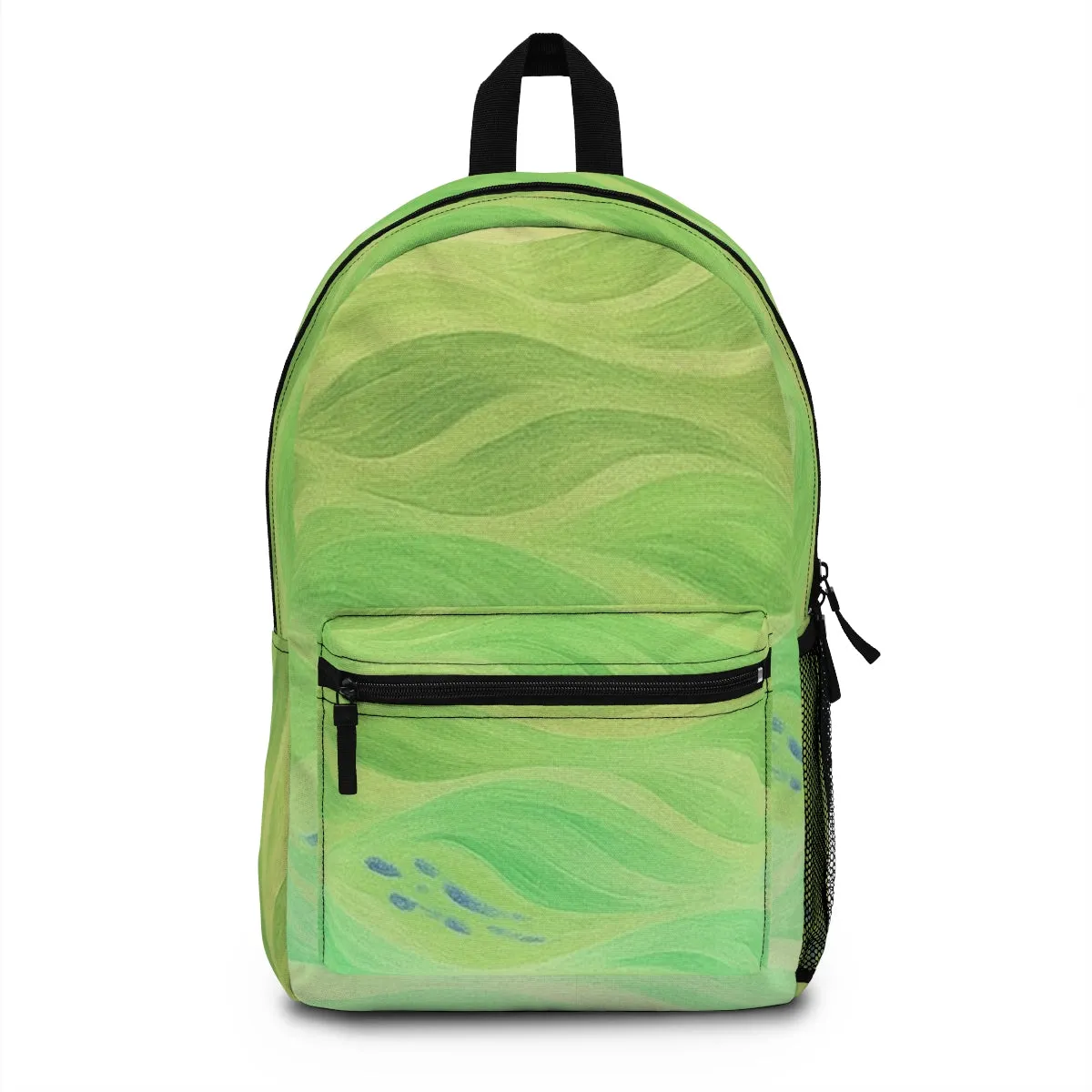 Gilded Amethyst – Abstract Wave Backpack in Vibrant Color Variants