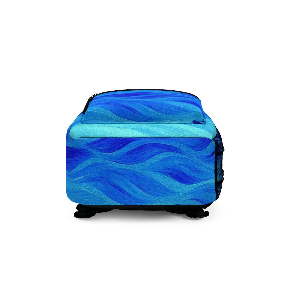 Gilded Amethyst – Abstract Wave Backpack in Vibrant Color Variants