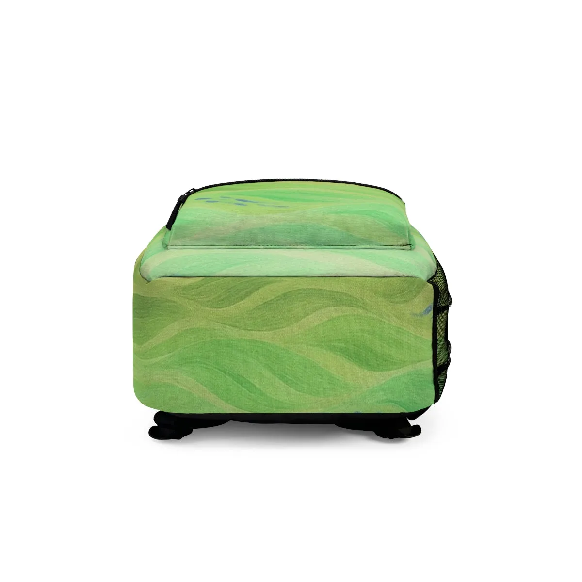 Gilded Amethyst – Abstract Wave Backpack in Vibrant Color Variants