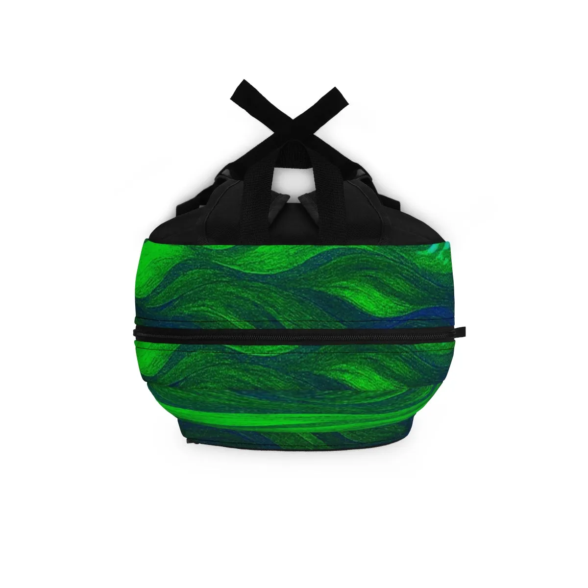 Gilded Amethyst – Abstract Wave Backpack in Vibrant Color Variants