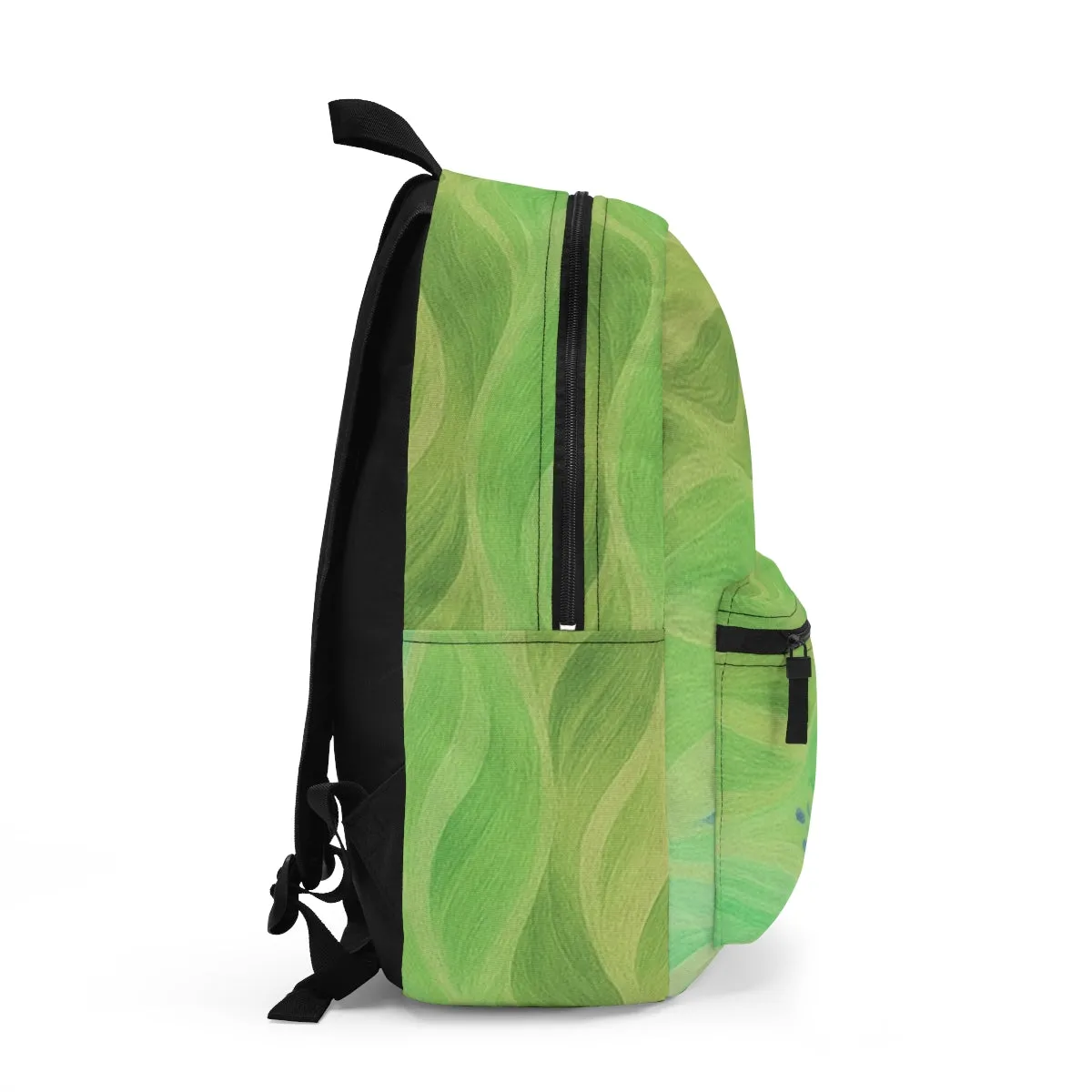 Gilded Amethyst – Abstract Wave Backpack in Vibrant Color Variants