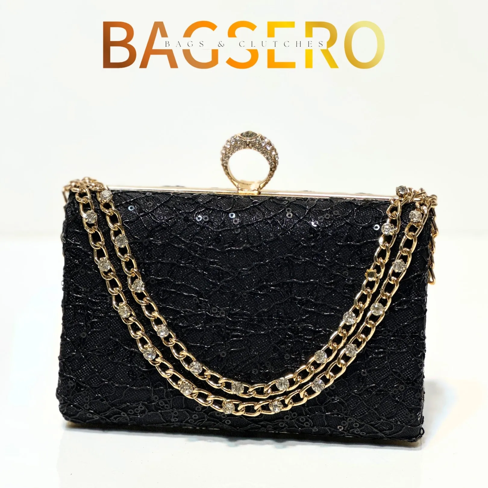 Gilded Glamour Clutch