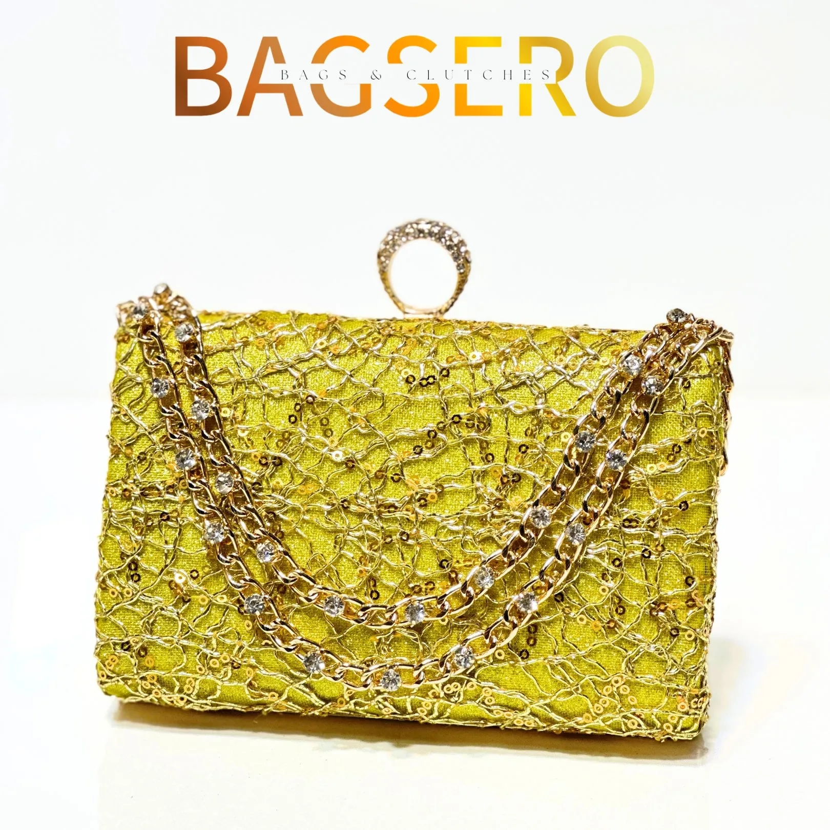 Gilded Glamour Clutch