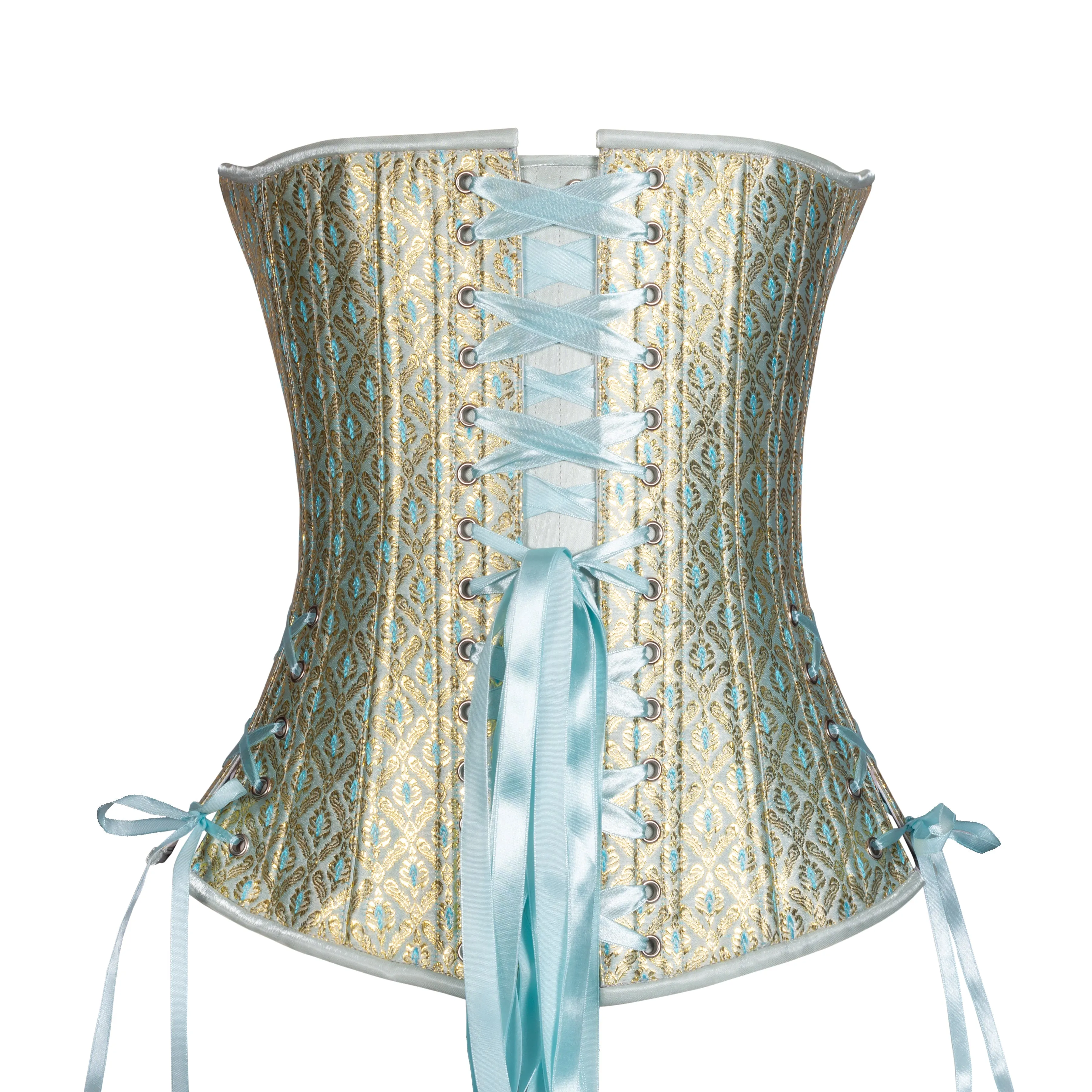 Gilded Versailles in Blue Overbust, Slim Silhouette, Regular