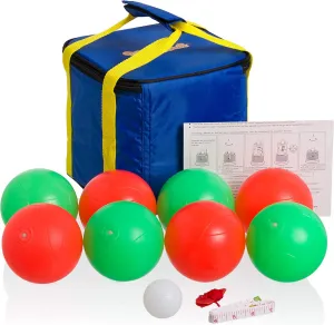Glow in The Dark LED Day Night Lighted Bocce Ball Set Choose 107mm or 85mm