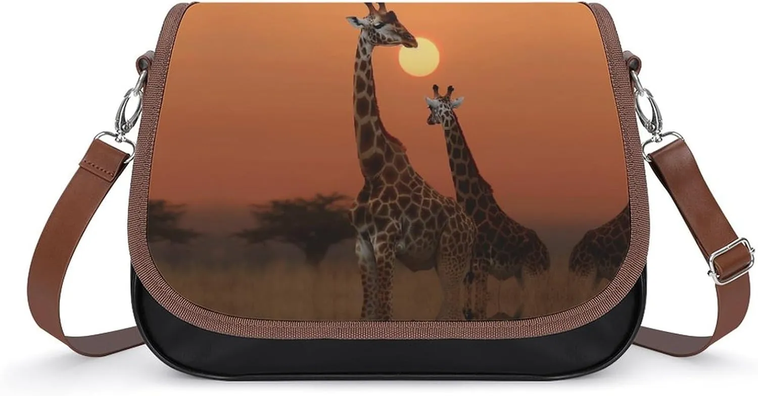 Golden Retrievers Crossbody Bags for Women,PU Leather Tote Bag for Women,Shoulder Bag Purse for Work Shopping Travel