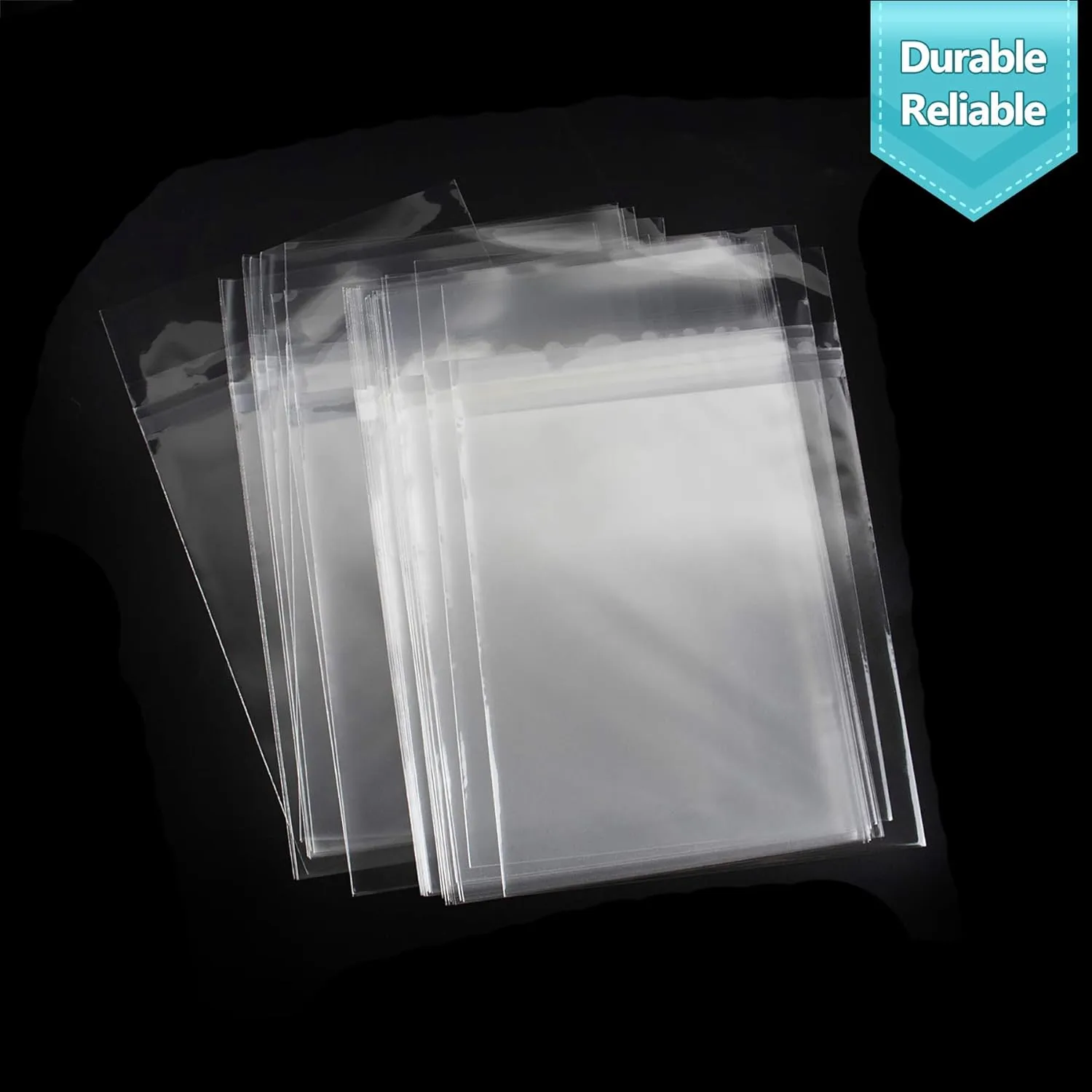 Golden State Art, 100 Pack Clear Bags for Mats, Pictures, Acid-Free, 13-7/16" x 19-1/4"